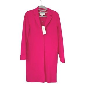 Carolina Belle Montreal Women's Jacket Coatigan coat Pink Button Bright NWT XS